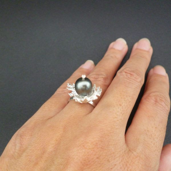 黒真珠　指輪